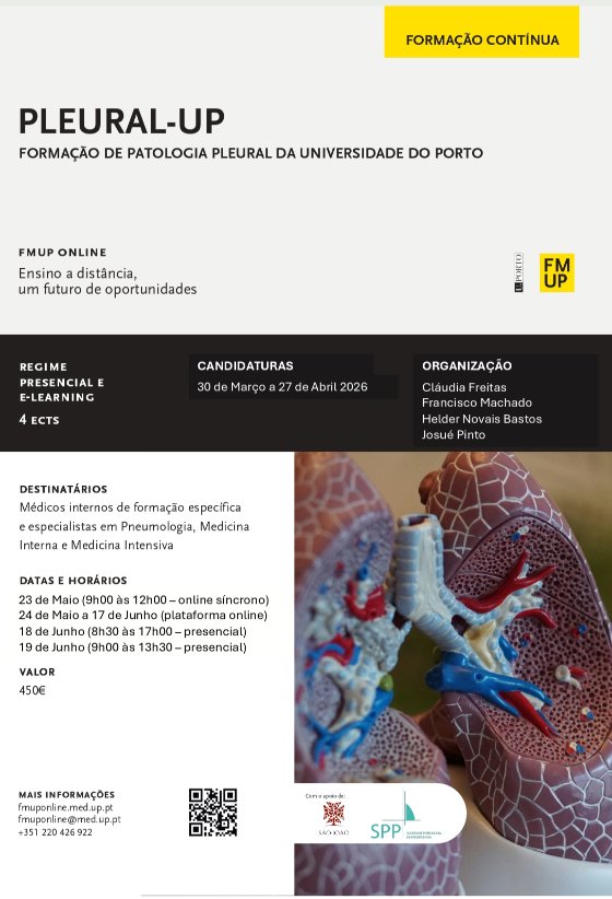 PLEURAL - UP: Formação de patologia pleural da Universidade do Porto