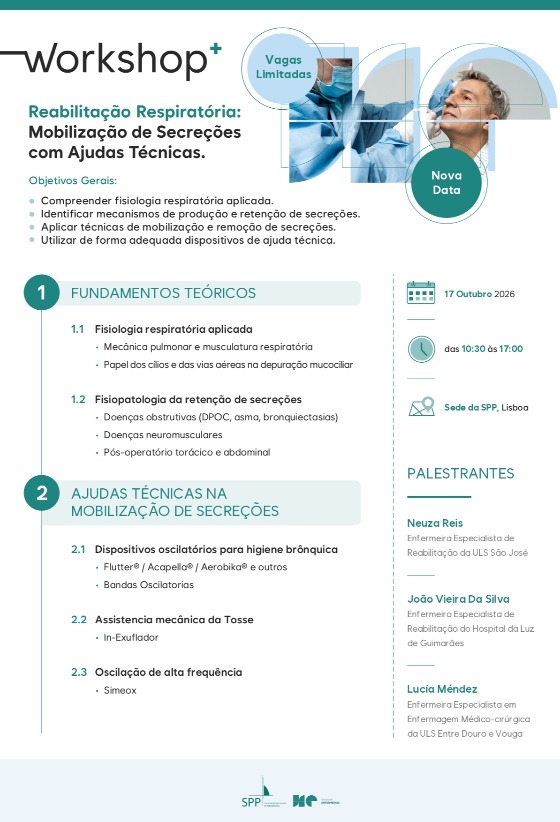 Workshop de Reabilitação Respiratória: Mobilização de Secreções com Ajudas Técnicas