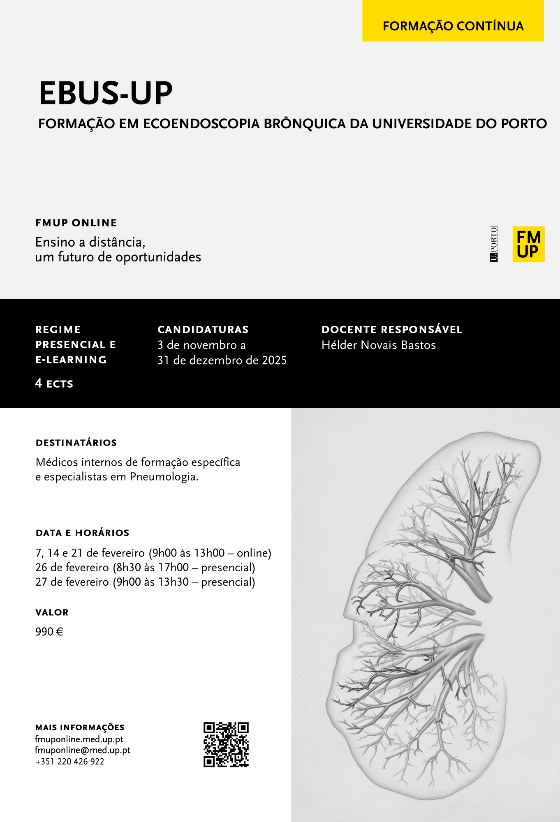 EBUS-UP – Formação em Ecoendoscopia Brônquica da Universidade do Porto